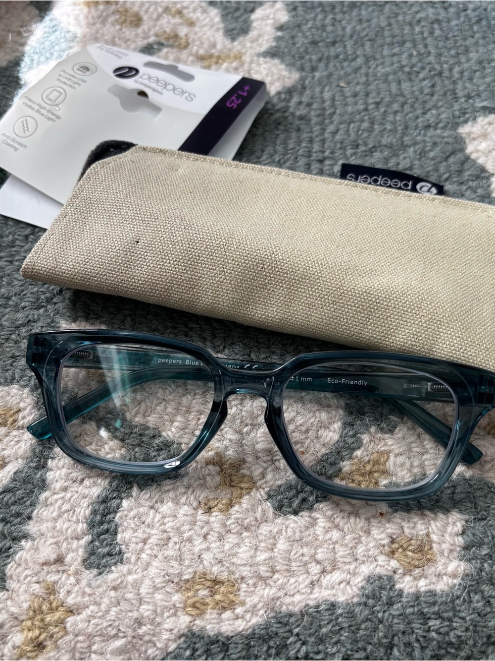 Peepers Blue Light Glasses in Teal - 1.25+